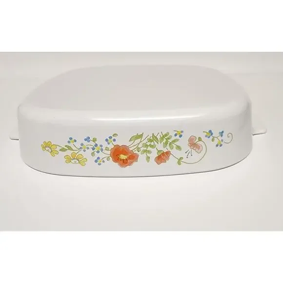Corning Ware Wildflower 2.5 Qt. Casserole Dish Lid/ Anchor Hocking 2Qt Bakeware - Picture 8 of 16